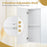 Double Door Bathroom Wall Cabinet with Mirror and Adjustable Shelf