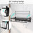 Wall Mounted Towel Shelf with Adjustable Towel Bar and Movable Hooks No Assembly Required