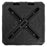 Weighted Offset Umbrella Base with Cross Bracket and Cut-out Handles