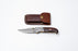 Titan classico- Raindrop Damascus folding blade/ EDC/ Buck engraved TF-121