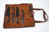 Hand-Forged 5-Piece Kitchen Knife Set | Hammered Black Carbon Steel | Pakkawood & Black WalnutHandles - CK-003