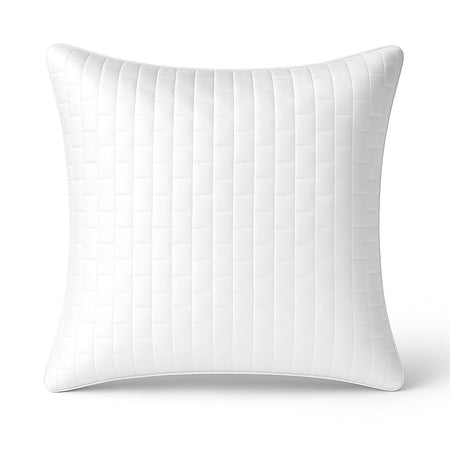 Bamboo Quilted Sham - 100% Viscose from Bamboo - 1pc - Euro - White