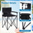 Portable 38 Inch Oversized High Camping Fishing Folding Chair