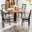 Wooden Dining Chair Set of 2 Linen Fabric Upholstered Kitchen Chairs Farmhouse Side Accent Chairs