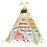 Triangle Hideaway Playhouse with Removable Chalkboard for Indoor and Outdoor