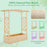 Wooden Raised Garden Bed Planter Box with Trellis and Hanging Roof
