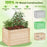 Wooden Raised Garden Bed Elevated Planter Box with Open-Ended Base