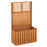 Wooden Raised Garden Bed with Privacy Screen