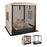 Wooden Sandbox with Canopy for Children 3+ Years Old-Brown