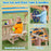 Wooden Swing Set with Large Upper Deck Slide and Steering Wheel