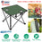 2Pcs Foldable Camping Table Portable Picnic Table Lightweight Travel Desk with 2 Cup Holders/Table Carrying Bag
