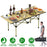 Folding Camping Table Portable Lightweight Carbon Steel Roll-up Picnic BBQ Desk with Carry Bag Heavy Duty for Outdoor Beach Backyard Party Patio Campi