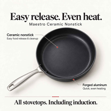 Ceramic Nonstick Cookware Set, 9-Piece