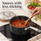 Ceramic Nonstick Saucepan with Lid, 2-Qt