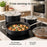 Ceramic Nonstick Cookware Set, 9-Piece