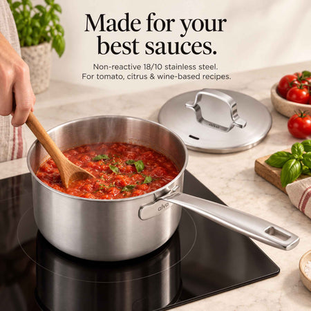 5-Ply Stainless Saucepan with Lid
