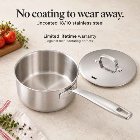 5-Ply Stainless Saucepan with Lid