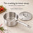 5-Ply Stainless Saucepan with Lid