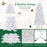 7 FT Artificial Xmas Tree with 1880 PE PVC Branch Tips for Party and Carnival