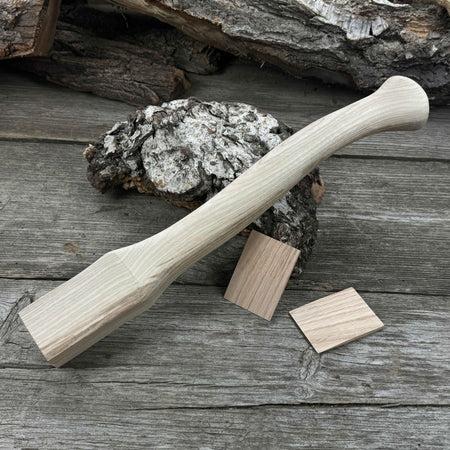 Ash Wood Axe Handle with Red Oak Wedges, 42 cm (16.54 in)