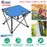 2Pcs Foldable Camping Table Portable Picnic Table Lightweight Travel Desk with 2 Cup Holders/Table Carrying Bag