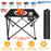 2Pcs Foldable Camping Table Portable Picnic Table Lightweight Travel Desk with 2 Cup Holders/Table Carrying Bag