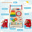 Baby Push Walker with Handle and Wheels for Boys & Girls 3+ Years Old-Muticolor