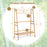 Bamboo Clothing Rack with Storage Shelves-Natural