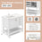 Freestanding Bathroom Vanity Unit with Basin Floor Storage Cabinet-White