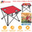 2Pcs Foldable Camping Table Portable Picnic Table Lightweight Travel Desk with 2 Cup Holders/Table Carrying Bag
