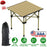 Folding Camping Table Portable Lightweight Carbon Steel Roll-up Picnic BBQ Desk with Carry Bag Heavy Duty for Outdoor Beach Backyard Party Patio Campi