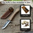 Beginner’s Woodcarving Knife with Leather Sheath, 6 cm (2.36 inches)