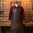 Black Leather Apron with Adjustable Straps and Pockets