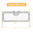 Vertical Lifting Baby Bedrail Guard with Lock-Gray