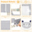 Vertical Lifting Baby Bedrail Guard with Lock-Gray