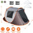 3-4 Person Pop Up Tent Automatic Setup Camping Tent Waterproof Instant Setup Tent with 2 Mosquito Net Windows Carrying Bag for Hiking Climbing Adventu