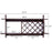 Wall Mount Wine Rack with Glass Holder & Storage Shelf-Walnut