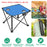 2Pcs Foldable Camping Table Portable Picnic Table Lightweight Travel Desk with 2 Cup Holders/Table Carrying Bag