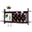 Wall Mount Wine Rack with Glass Holder & Storage Shelf-Walnut