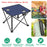 2Pcs Foldable Camping Table Portable Picnic Table Lightweight Travel Desk with 2 Cup Holders/Table Carrying Bag