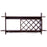 Wall Mount Wine Rack with Glass Holder & Storage Shelf-Walnut