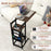 C-shaped End Table with Charging Station and Retractable Tabletop-Coffee
