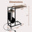 C-shaped End Table with Charging Station and Retractable Tabletop-Coffee