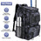 42L/11Gal Fishing Backpack Large Capacity Fishing Tackle Storage Bag with Rod Holders 16-Pocket Water-Resistant with Divider Adjustable Padded Straps