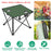 2Pcs Foldable Camping Table Portable Picnic Table Lightweight Travel Desk with 2 Cup Holders/Table Carrying Bag