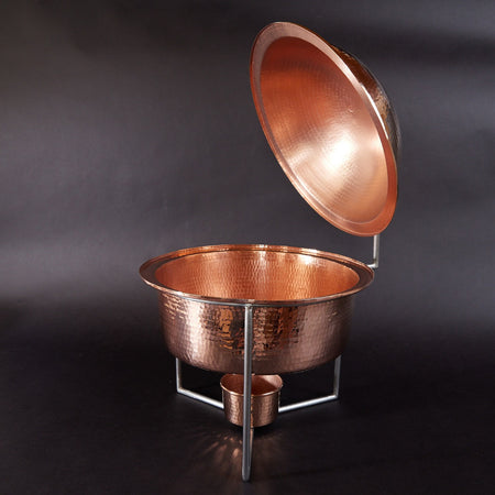 Copper Round Dome Chafers