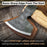 Chopping Axe with Leather Back Carry Pouch, 1.05 kg (2.2 lb)