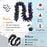 9 Feet Pre-lit Christmas Halloween Garland with 50 Purple LED Lights
