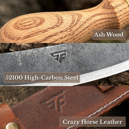 Curved Draw Knife (Push/Pull Shave), 14.5 cm (5.7 inch) Cutting Edge