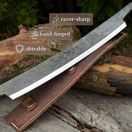 Curved Draw Knife (Push/Pull Shave), 25.5 cm (10 inch) Cutting Edge